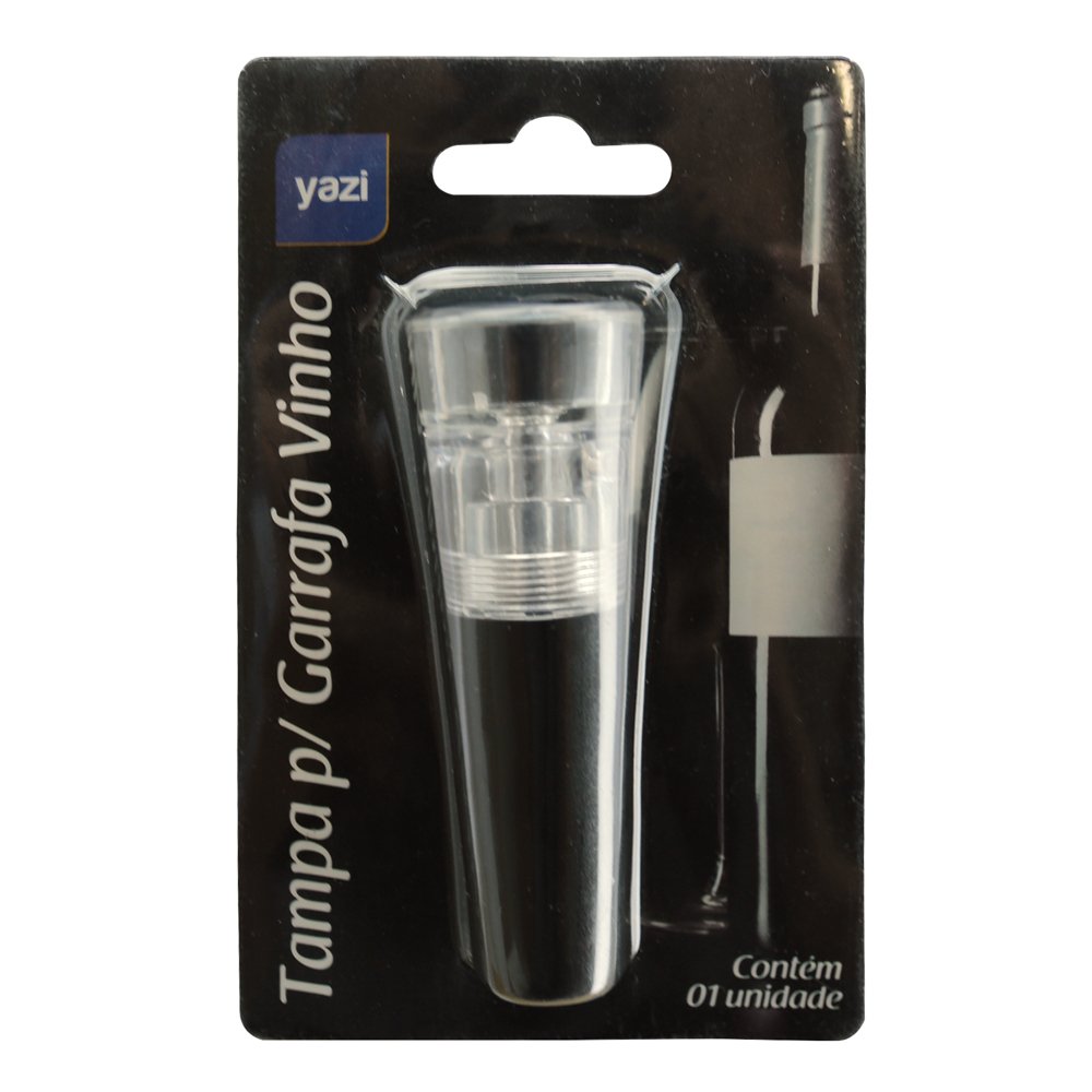 Tampa Para Garrafa De Vinho Vácuo Acrilica