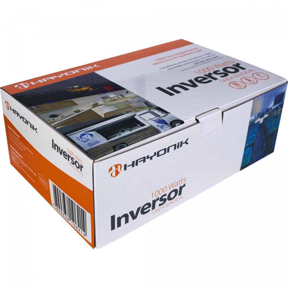 Inversor de Onda Senoidal 1000W 12VDC/127V PW21-1 HAYONIK