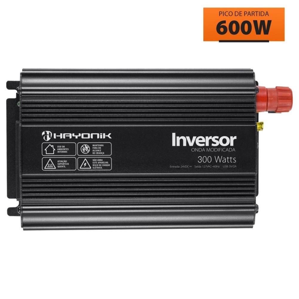 Inversor de Onda Modificada 300w 24vdc/127v Pw11-8 Hayonik