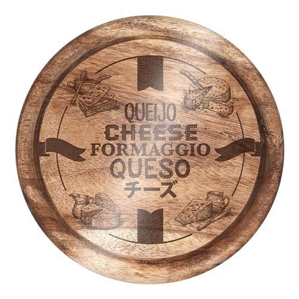 Tabua Para Queijo 25 cm Madeira