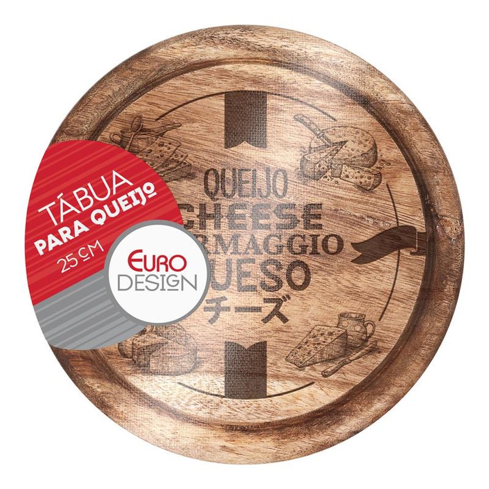 Tabua Para Queijo 25 cm Madeira