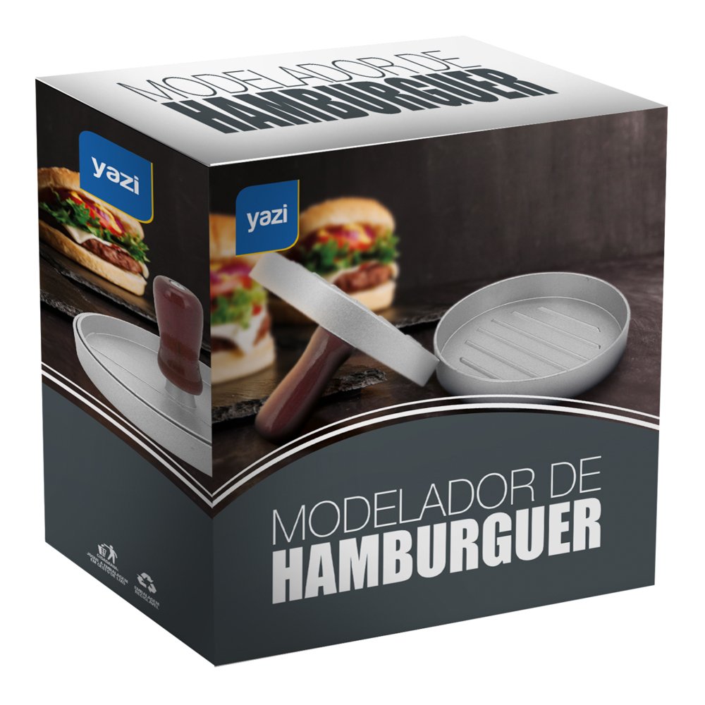 Modelador Hamburguer Metal Yazi