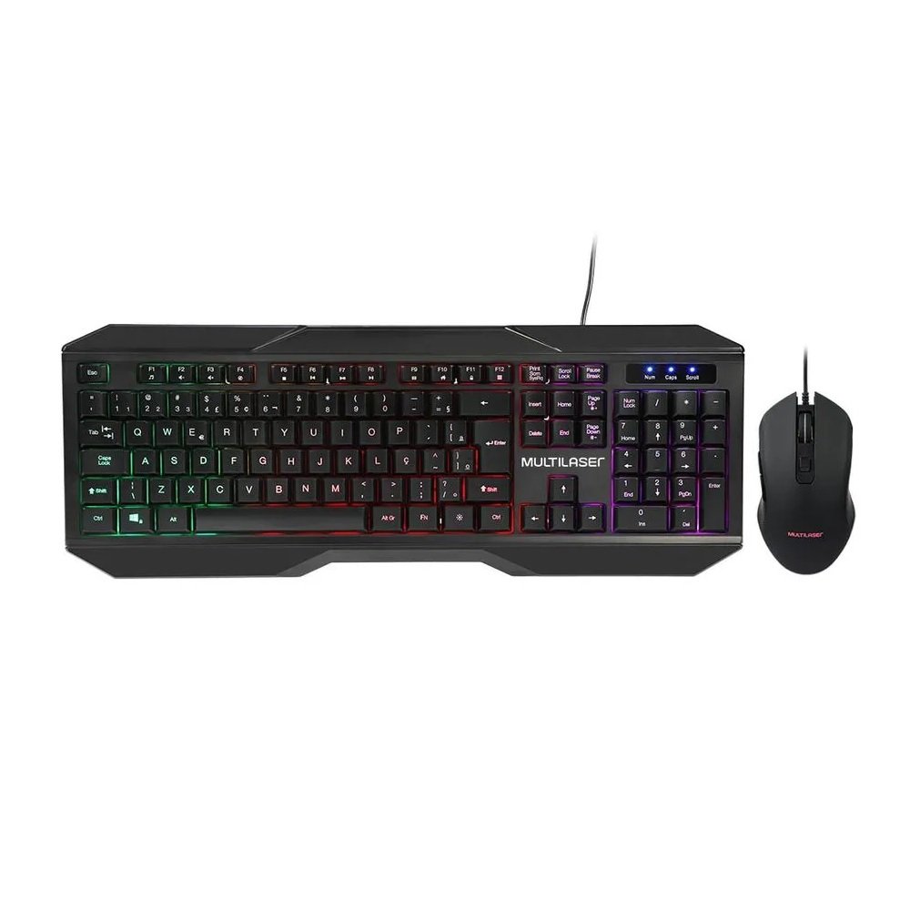 Teclado + Mouse Gamer, Abnt, Tc239, Multilaser