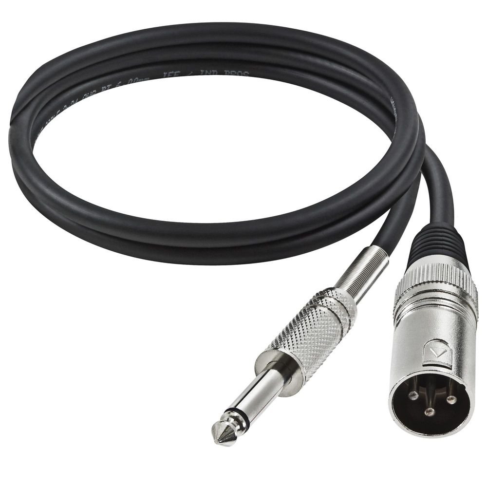Cabo para Microfone XLR Macho X P10 1 metro Linha Player Preto Hayonik