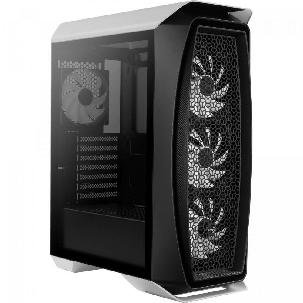 Gabinete Gamer Mid Tower Rgb Aero One Frost Branco Aerocool