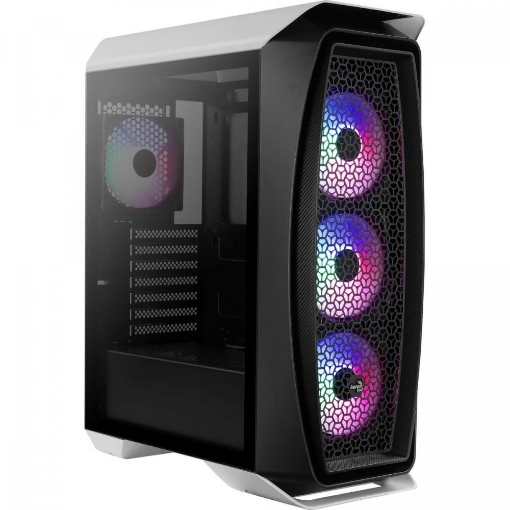 Gabinete Gamer Mid Tower Rgb Aero One Frost Branco Aerocool
