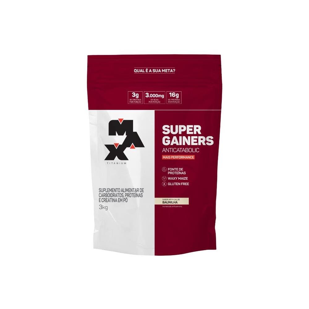 Super Gainers Baunilha Max Titanium Refil 3Kg