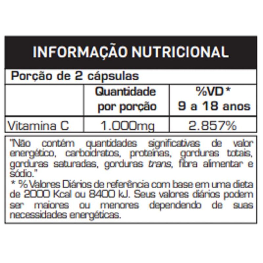 Vitamina C 500Mg 60 Cápsulas Max Titanium