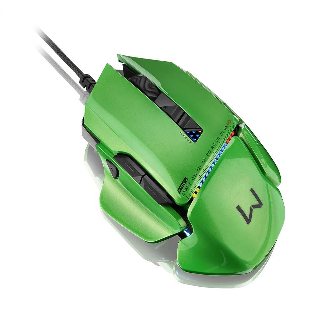 Mouse Gamer Warrior Armor 8200DPI Personalizável - MO247