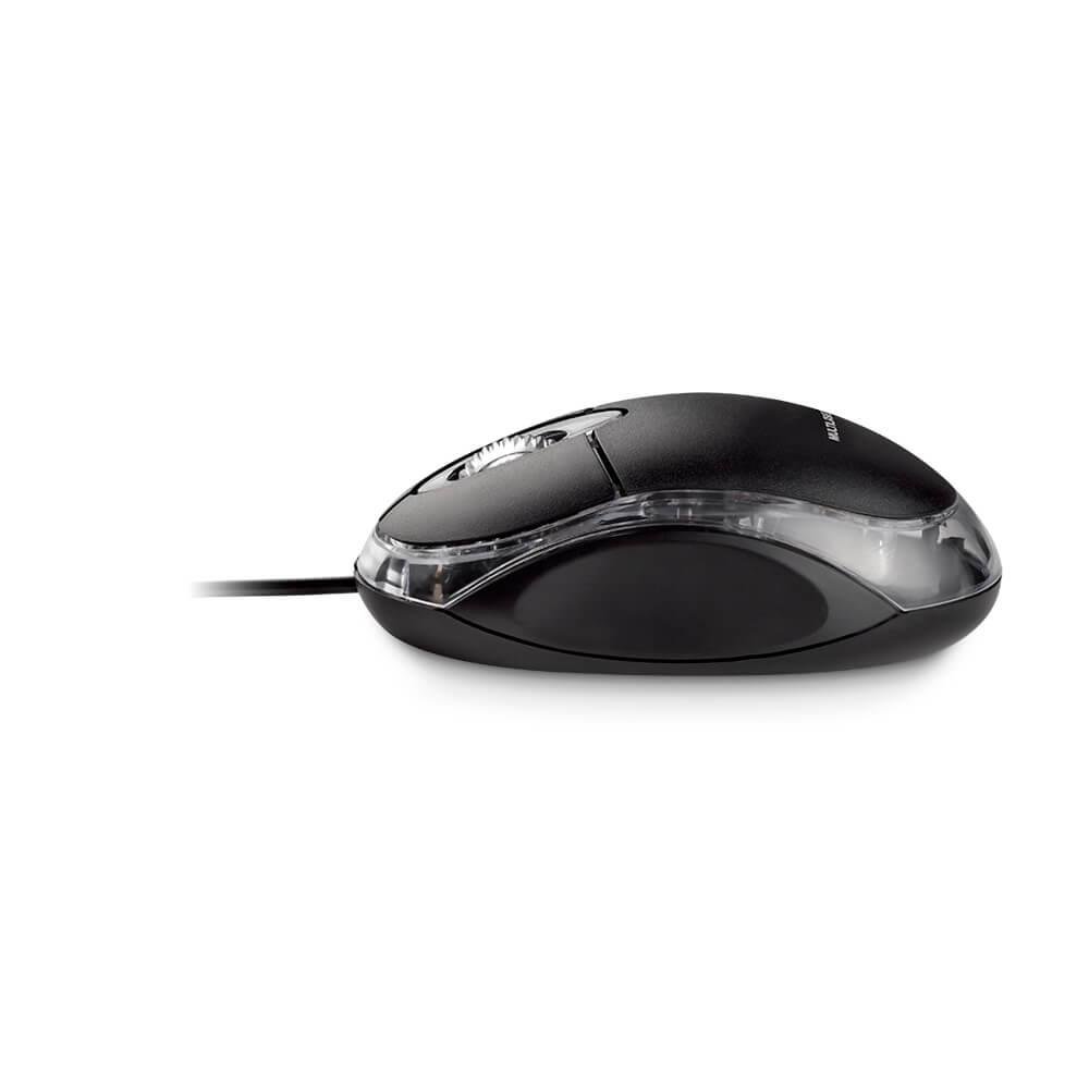 Mouse Multilaser Classic Com Fio Preto Usb - MO007