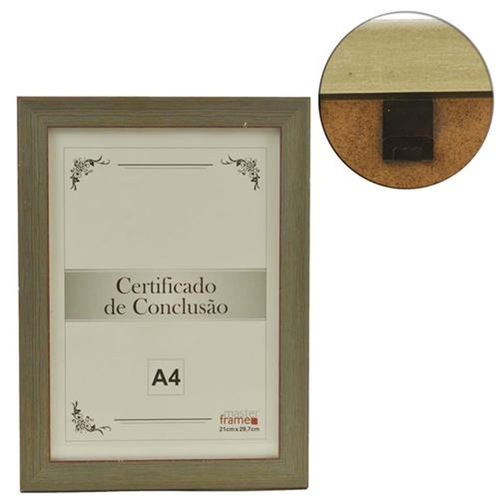 Quadro Para Certificado A4 Com Moldura