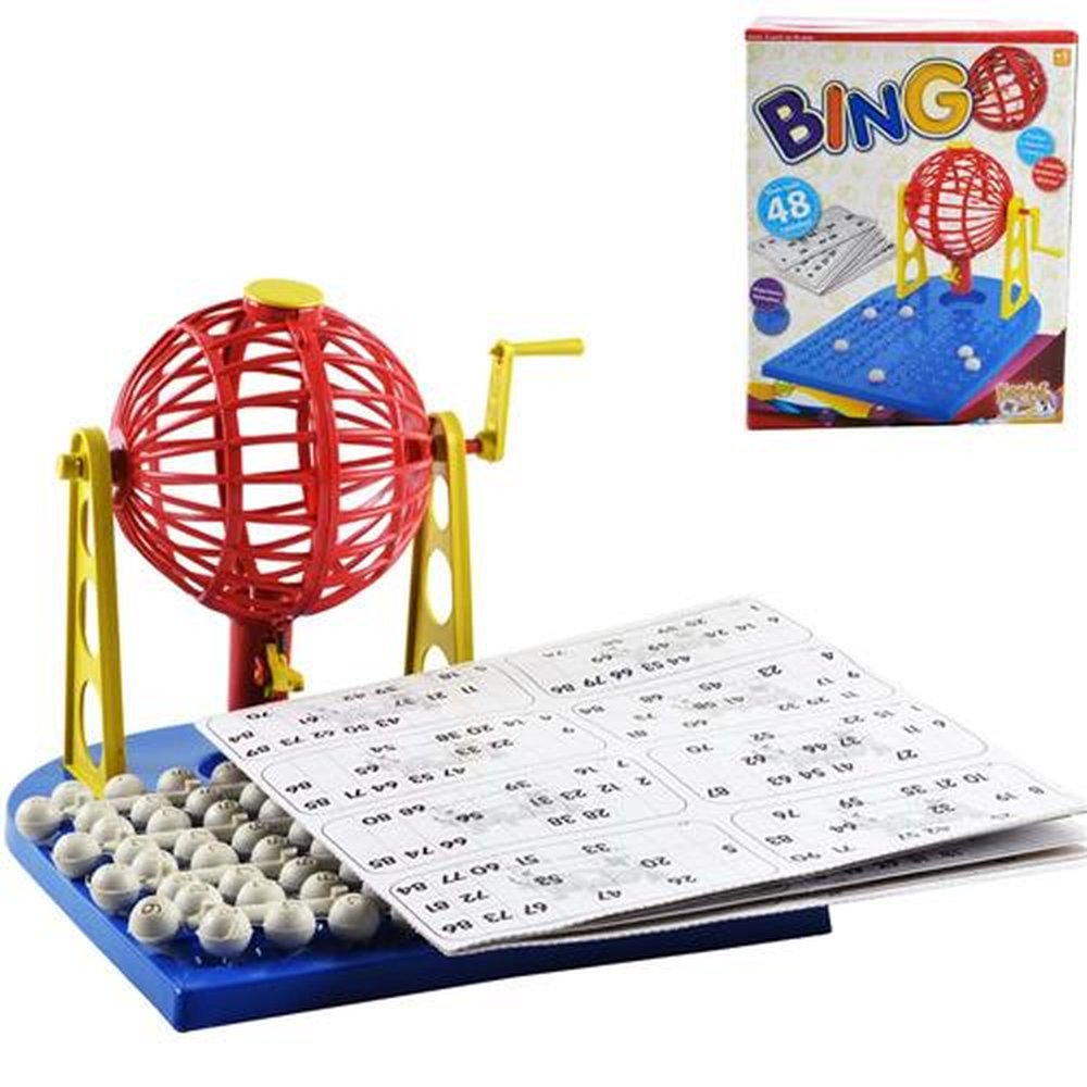 Jogo De Bingo Com 48 Cartelas E Bola Giratoria