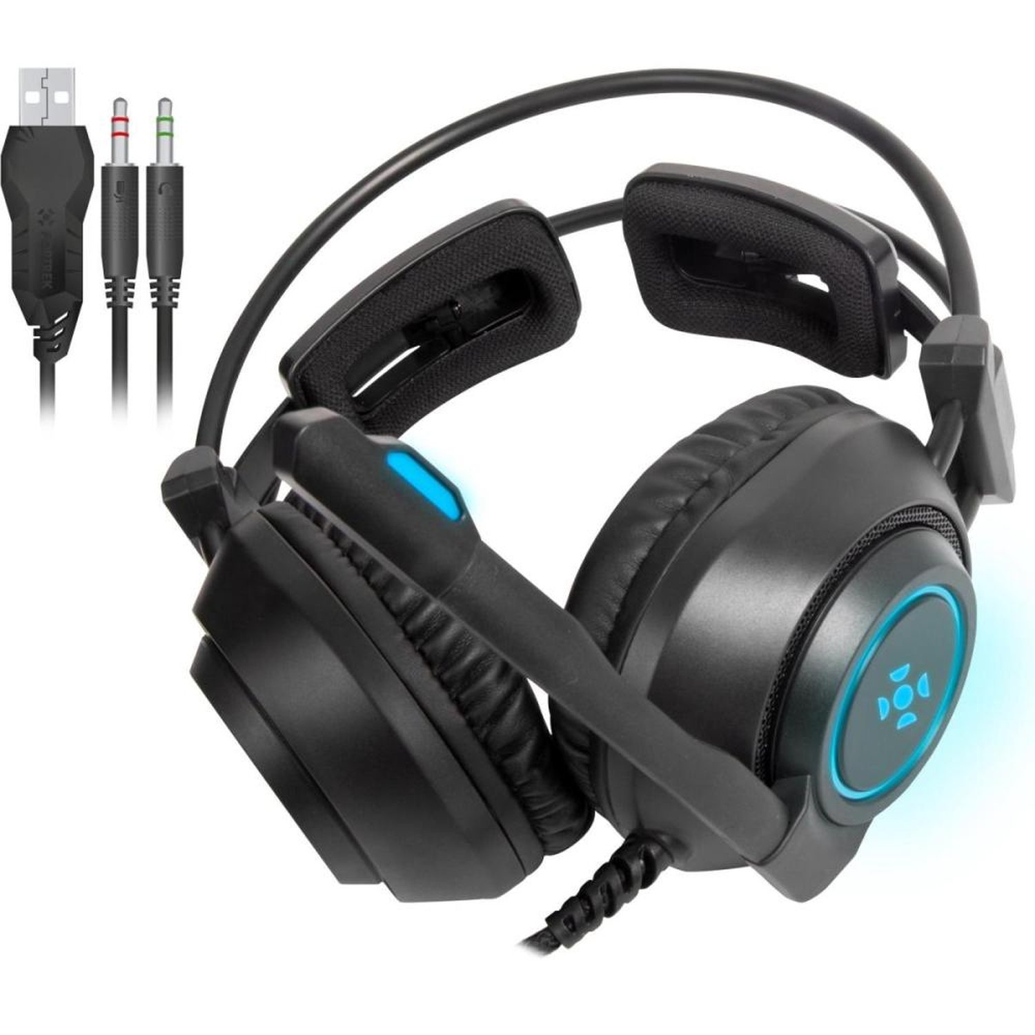 Headset Gamer Fortrek Vickers P2 + Usb Rgb Preto Un.Venda: Pc/1