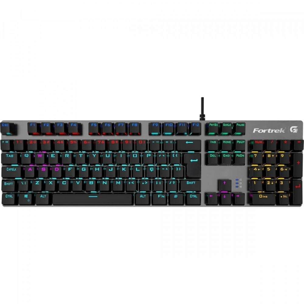 Teclado Gamer Mecânico Rbw Black Hawk Dark Grey Fortrek