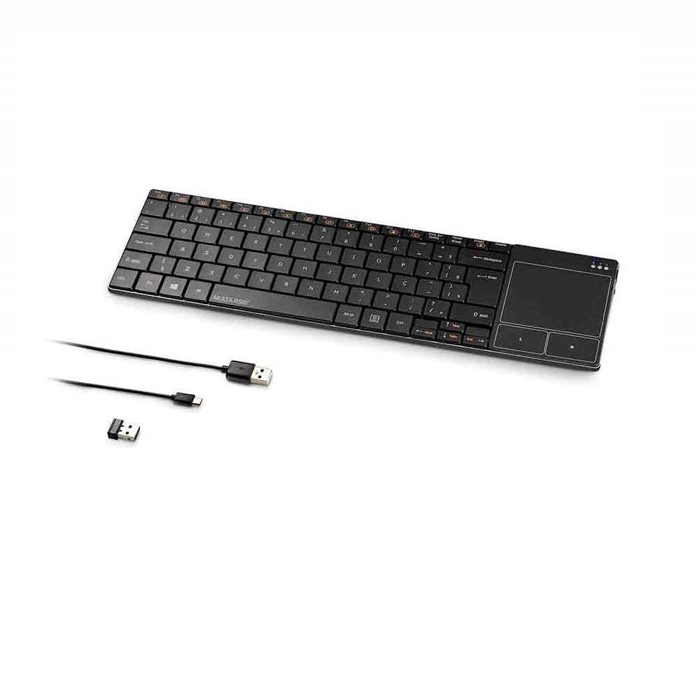 Teclado Multilaser Para Smart Tv Sem Fio Com Touch Pad - TC219