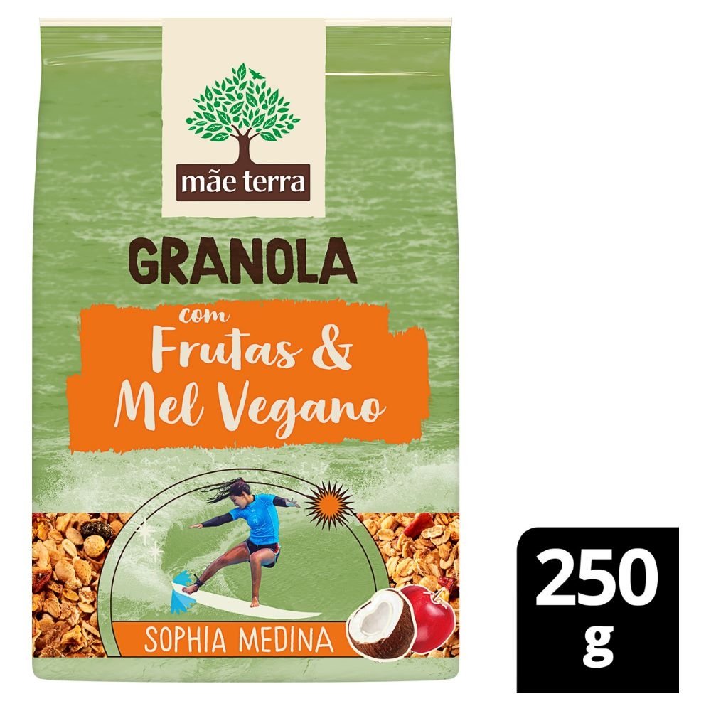 Granola Mãe Terra Integral com Frutas e Mel Vegano 250g