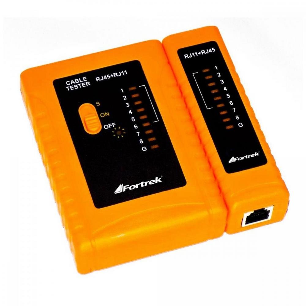 Testador de Cabos Lan RJ11/45 Fortrek TCF101