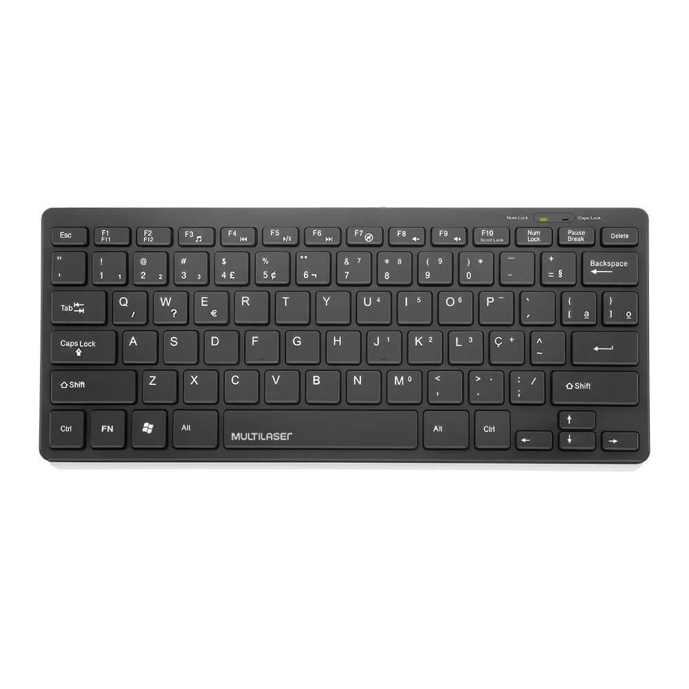 Teclado Mini Multi TM400, Slim, Multimidia, USB - TC154.