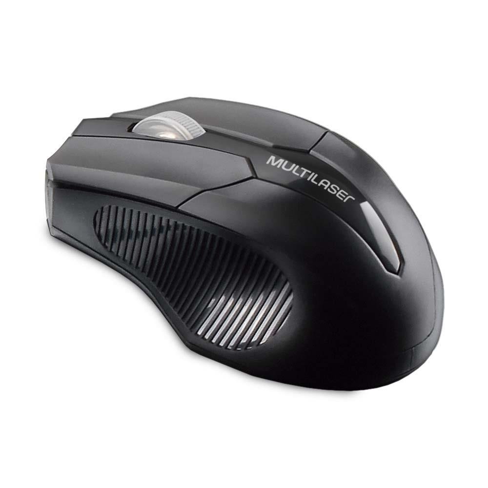 Mouse Sem Fio Multilaser 2.4 Ghz Usb Box Preto - MO264