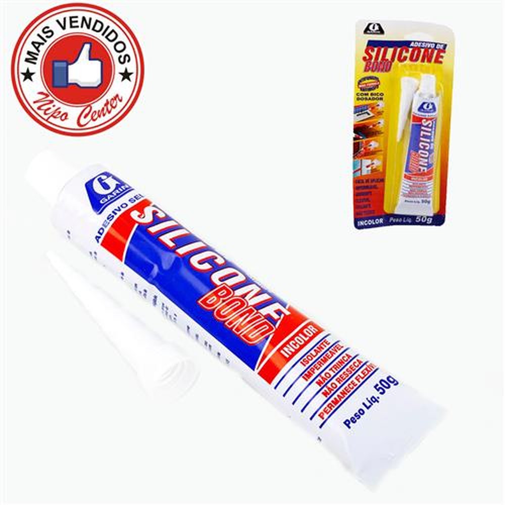 Cola Silicone 50G Com Dosador Garin