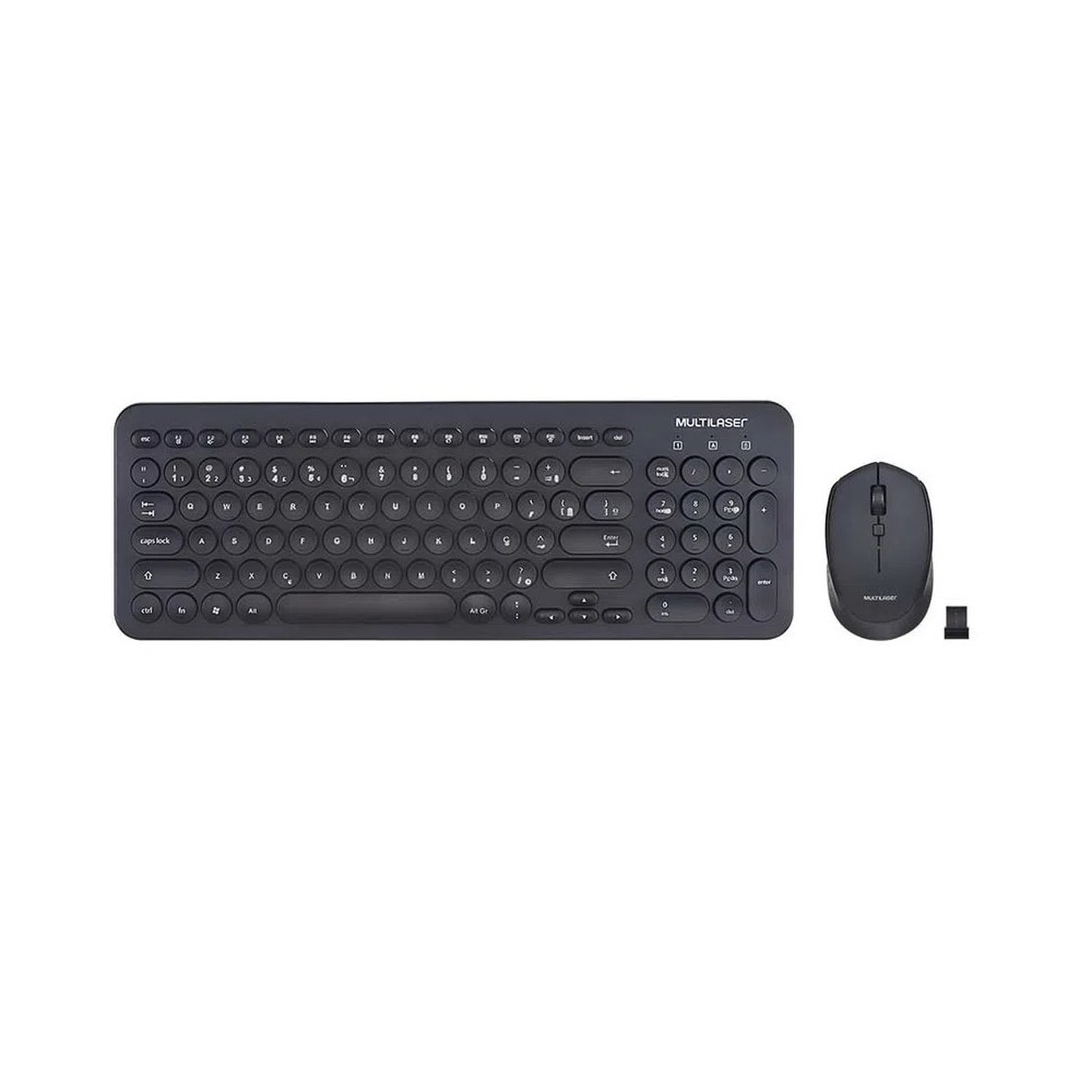 Teclado + Mouse Sem Fio Usb, Preto, Abnt, Tc231, Multilaser