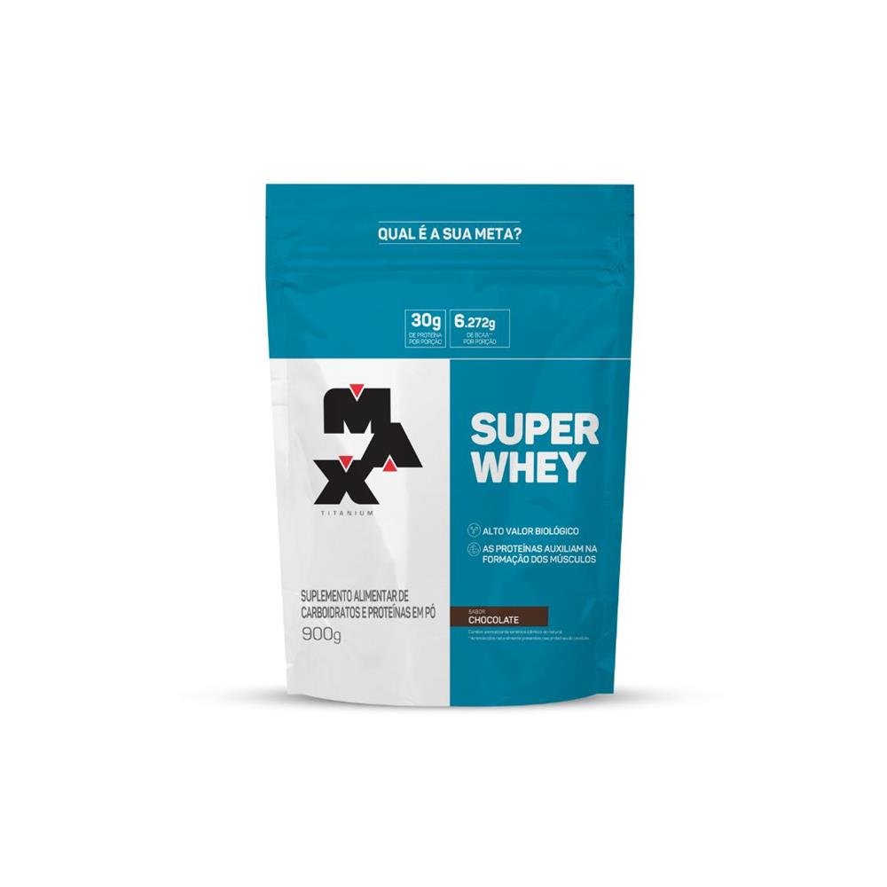 Super Whey Refil Chocolate Max Titanium 900g