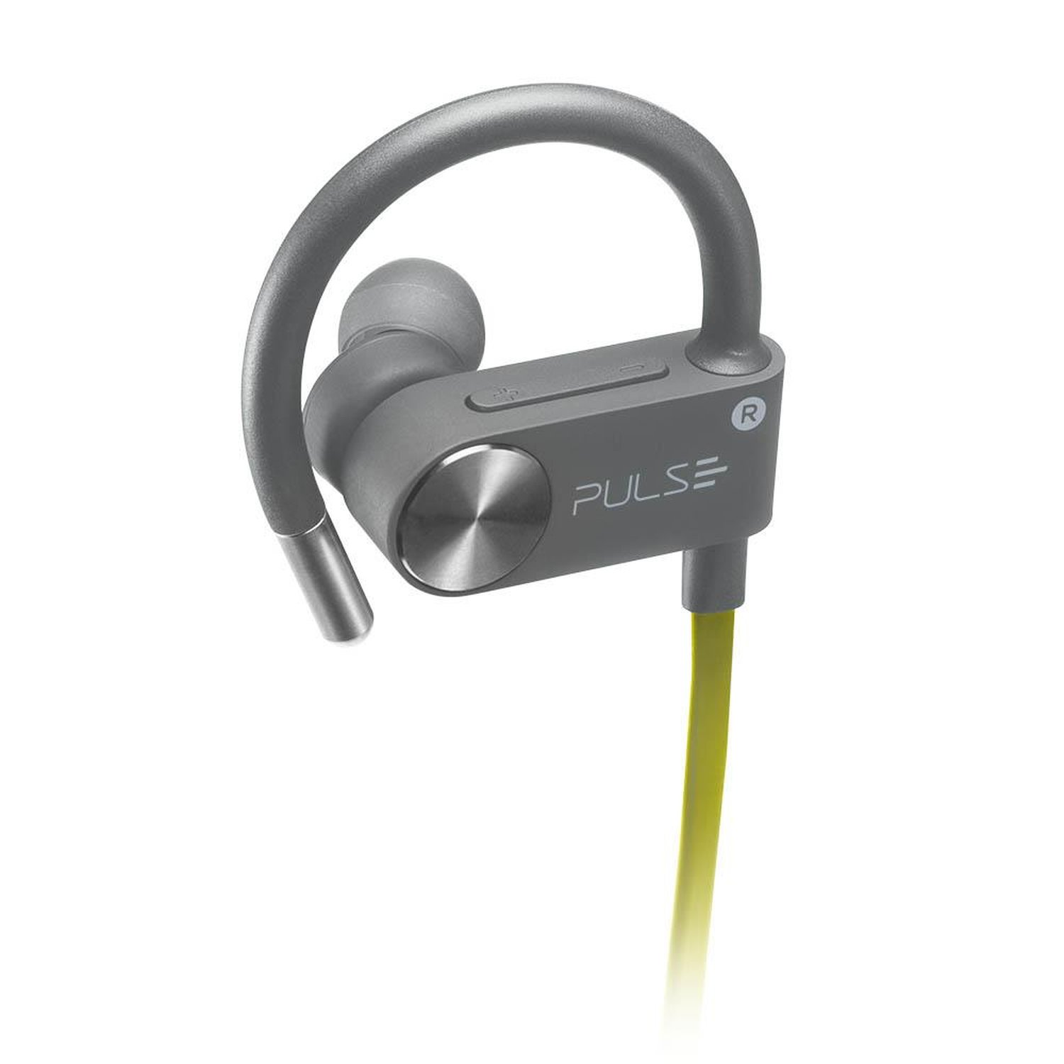 Fone Earhook In-Ear Sport Metallic Áudio Bluetooth Amarelo Pulse - PH254