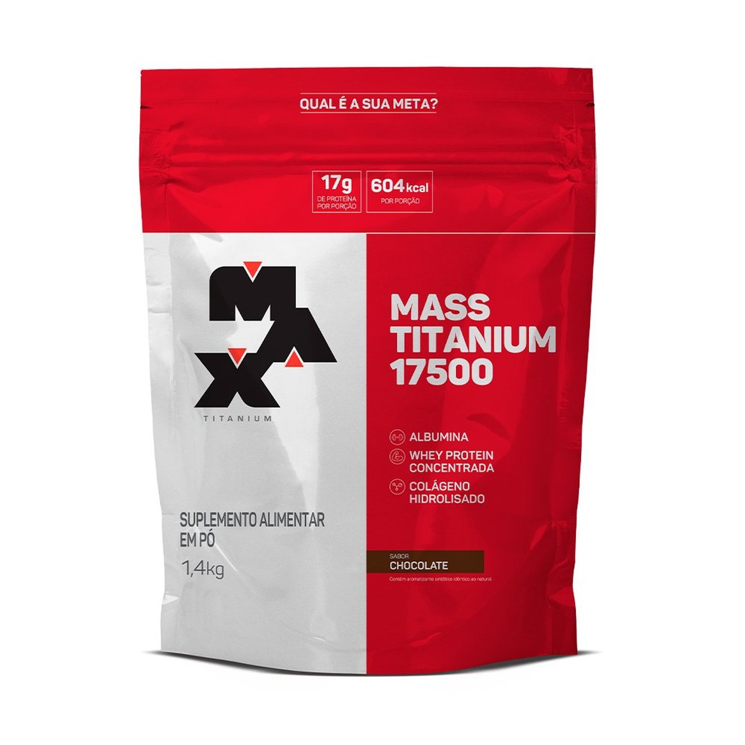 Whey Mass 17500 Refil Chocolate 1,4kg Max Titanium
