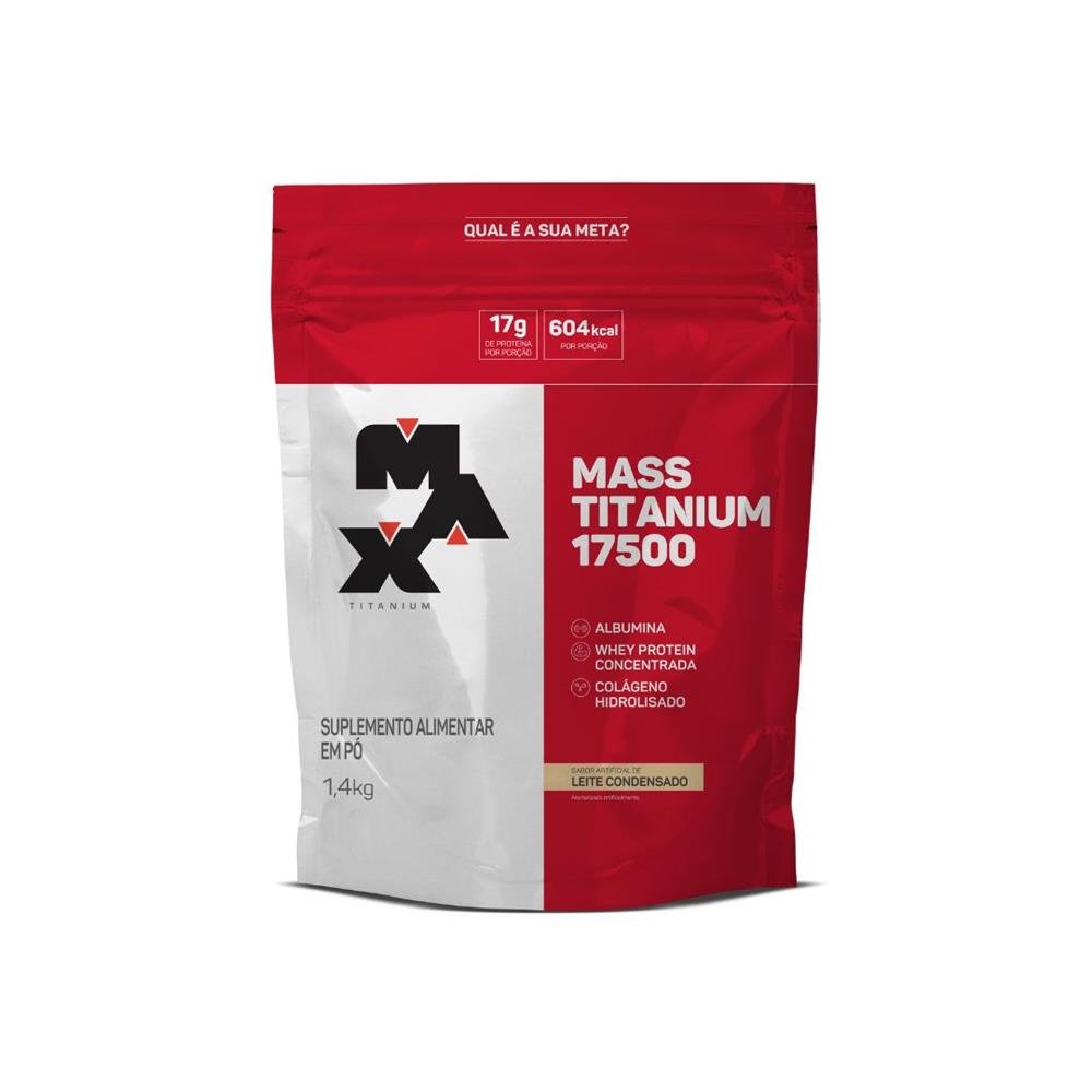 Mass Titanium 17500 Leite Condensado Refil 1,4Kg