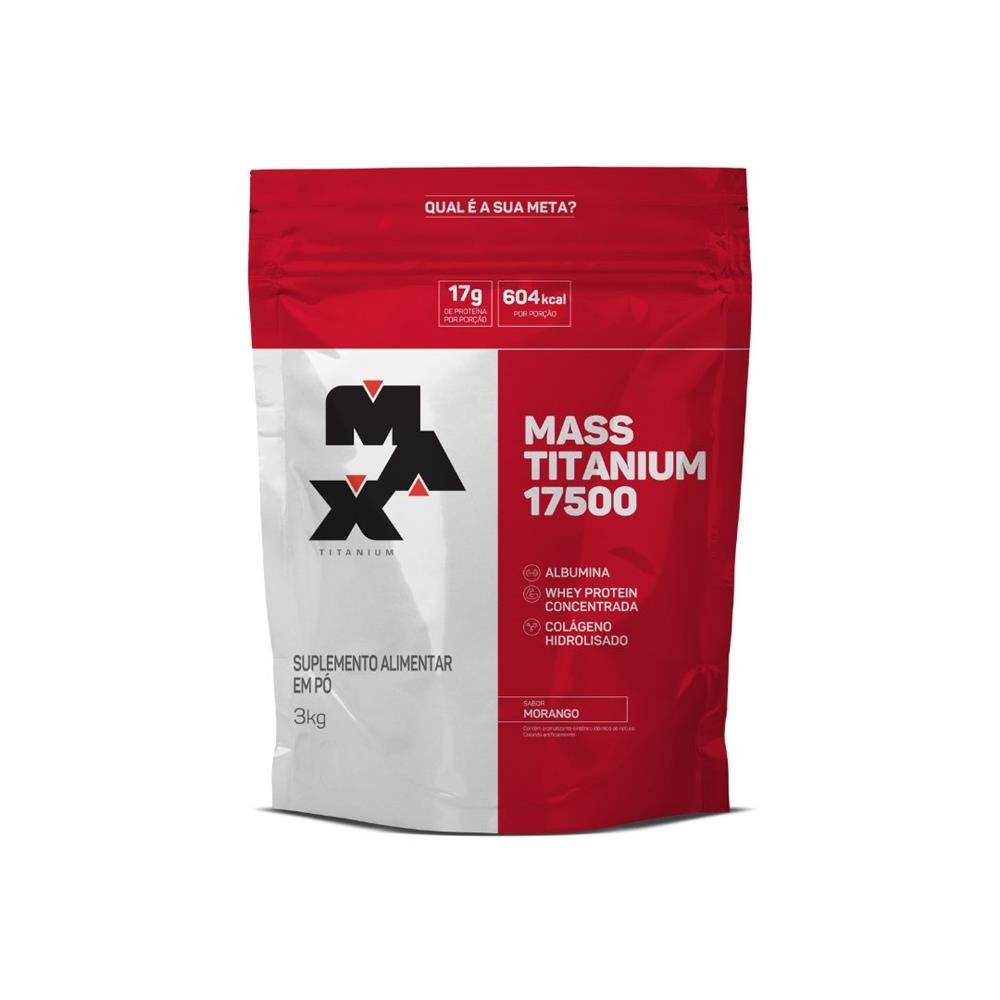 Mass Titanium 17500 Morango Refil 3Kg