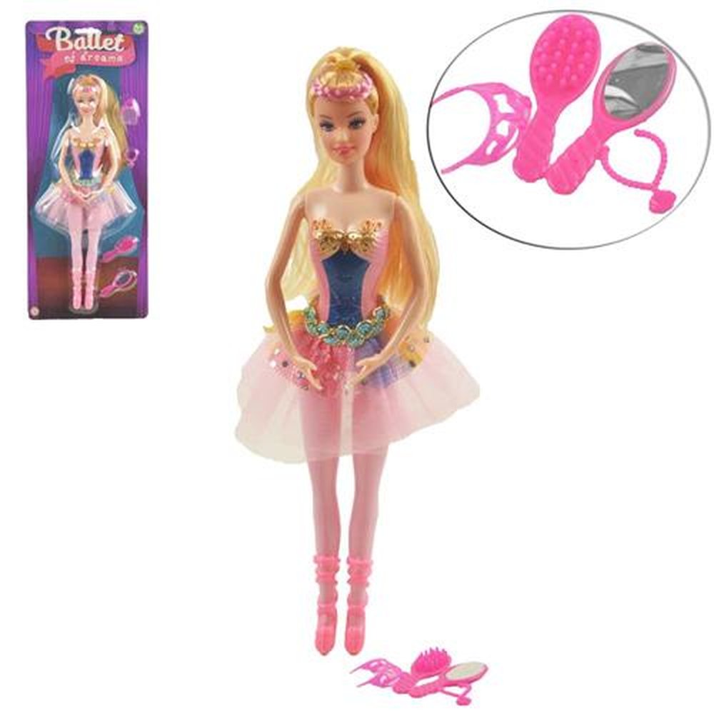 Boneca De Plástico Ballet 5 Peças