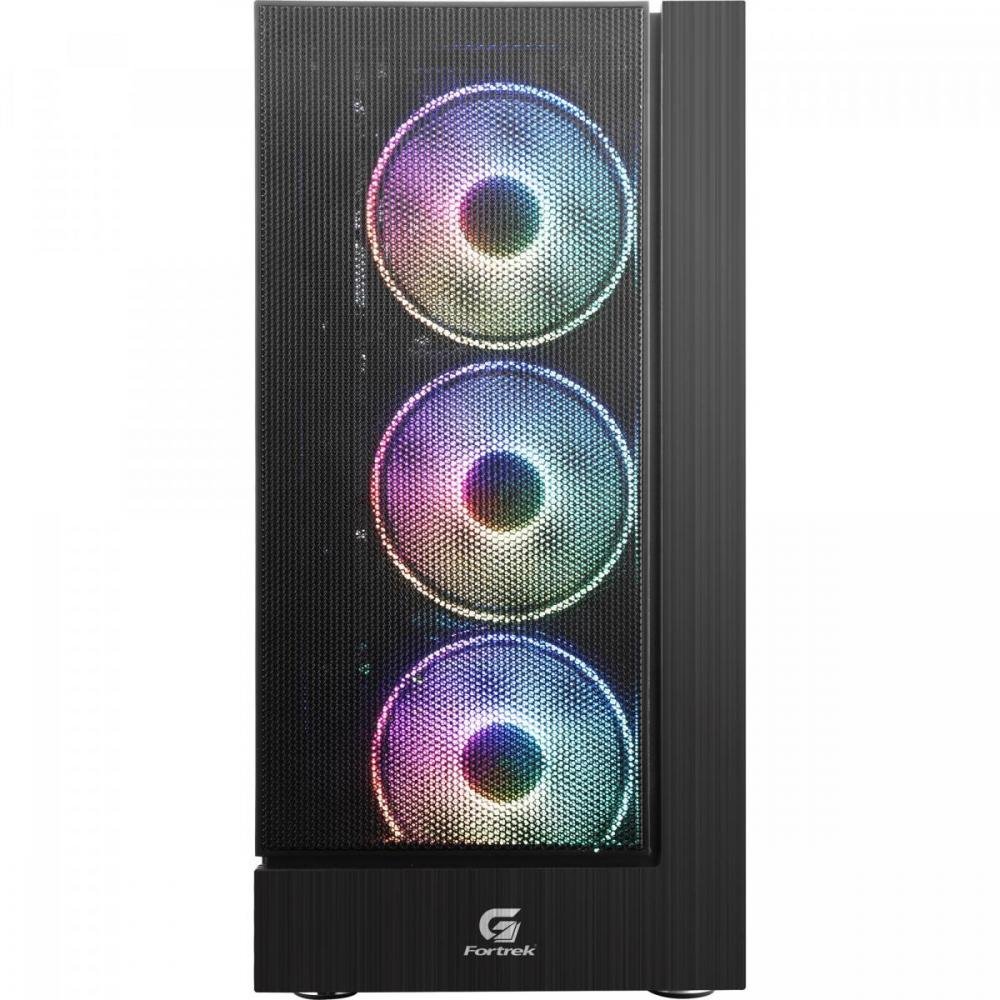 Gabinete Gamer Fortrek Cruiser Mid Tower RGB Preto