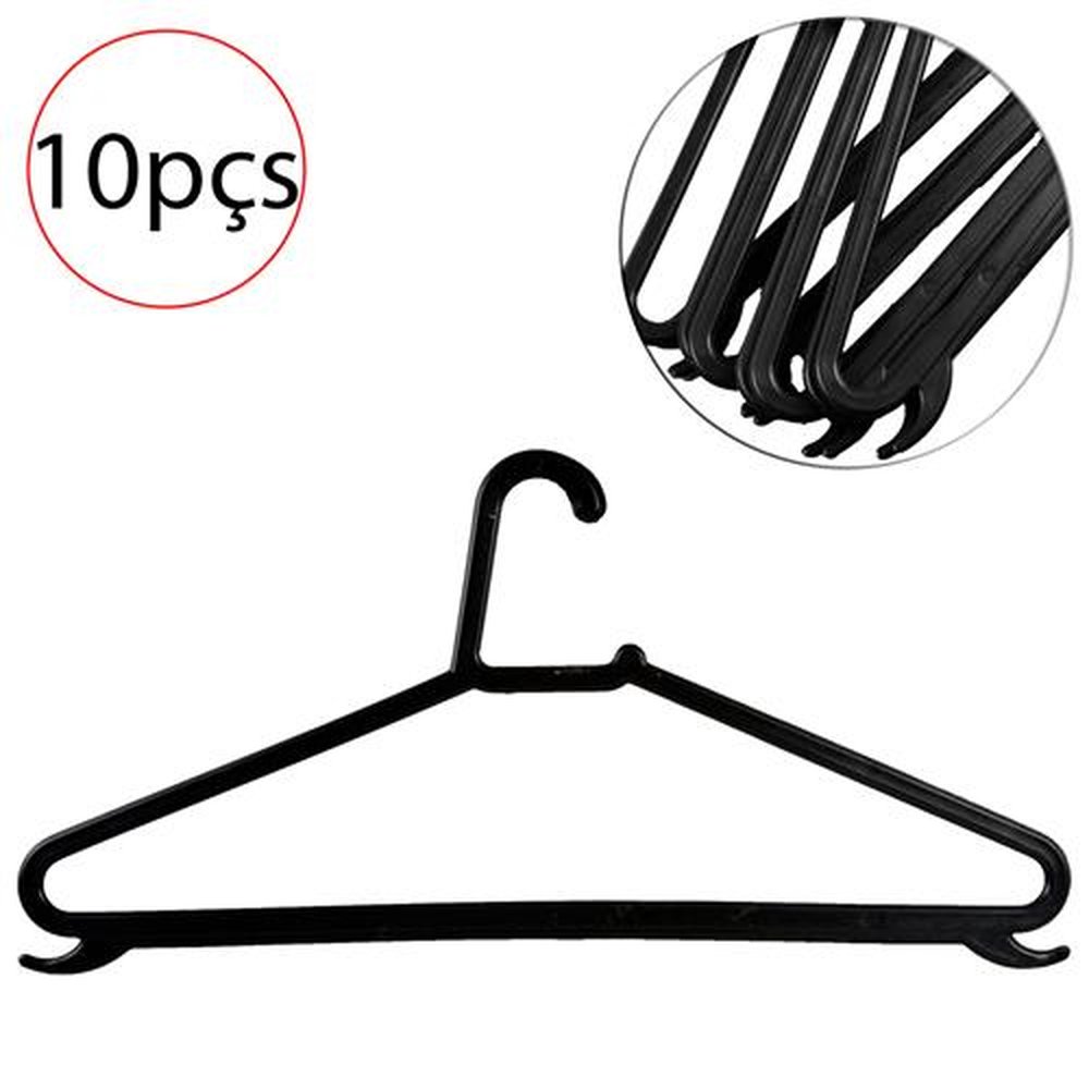 Cabide De Plástico Para Roupa 10 Peças