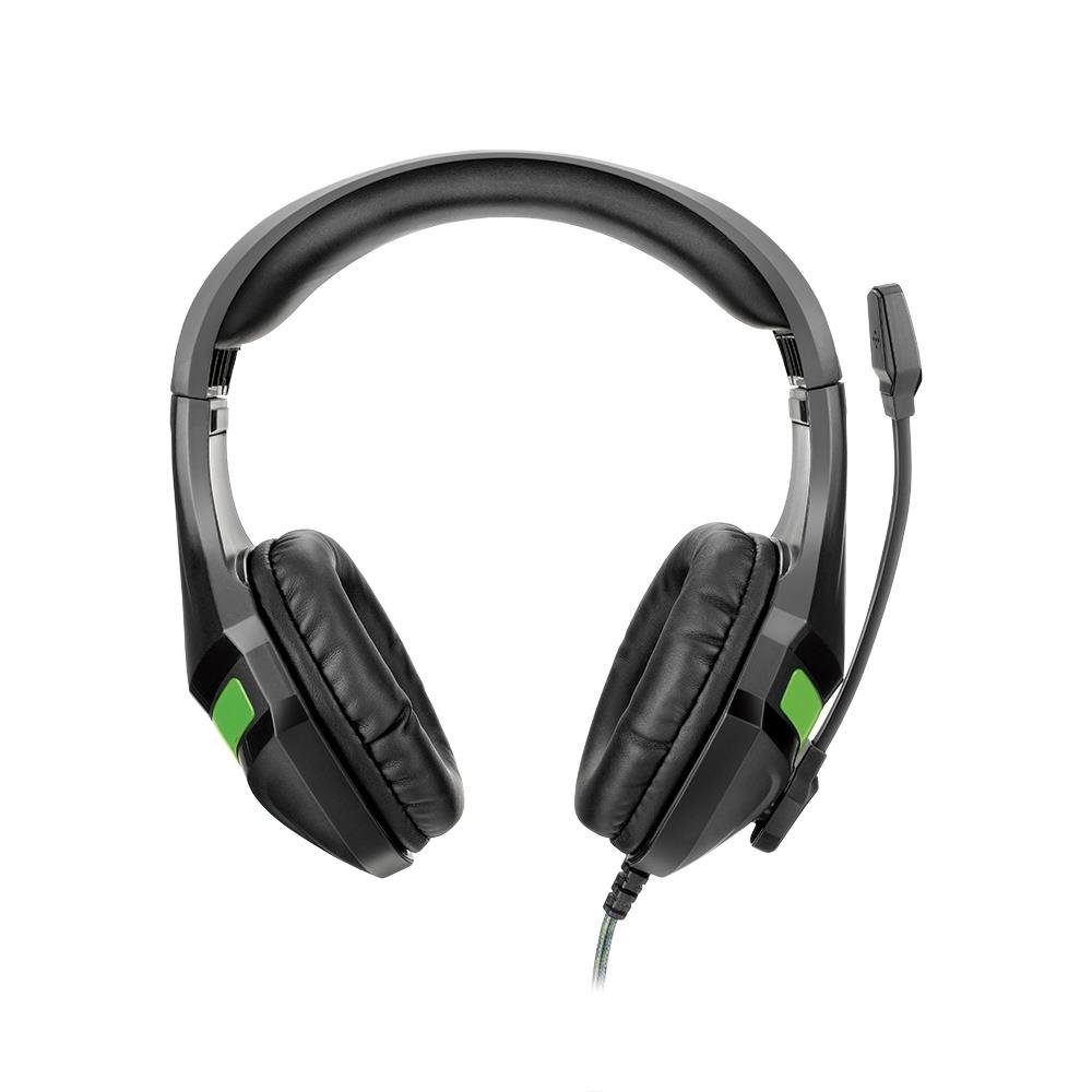 Headset Gamer Warrior Harve P2 Stereo Preto/Verde - PH298