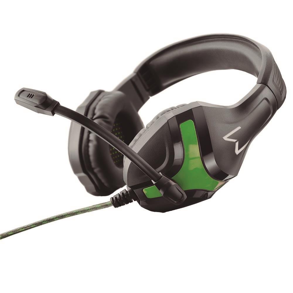 Headset Gamer Warrior Harve P2 Stereo Preto/Verde - PH298