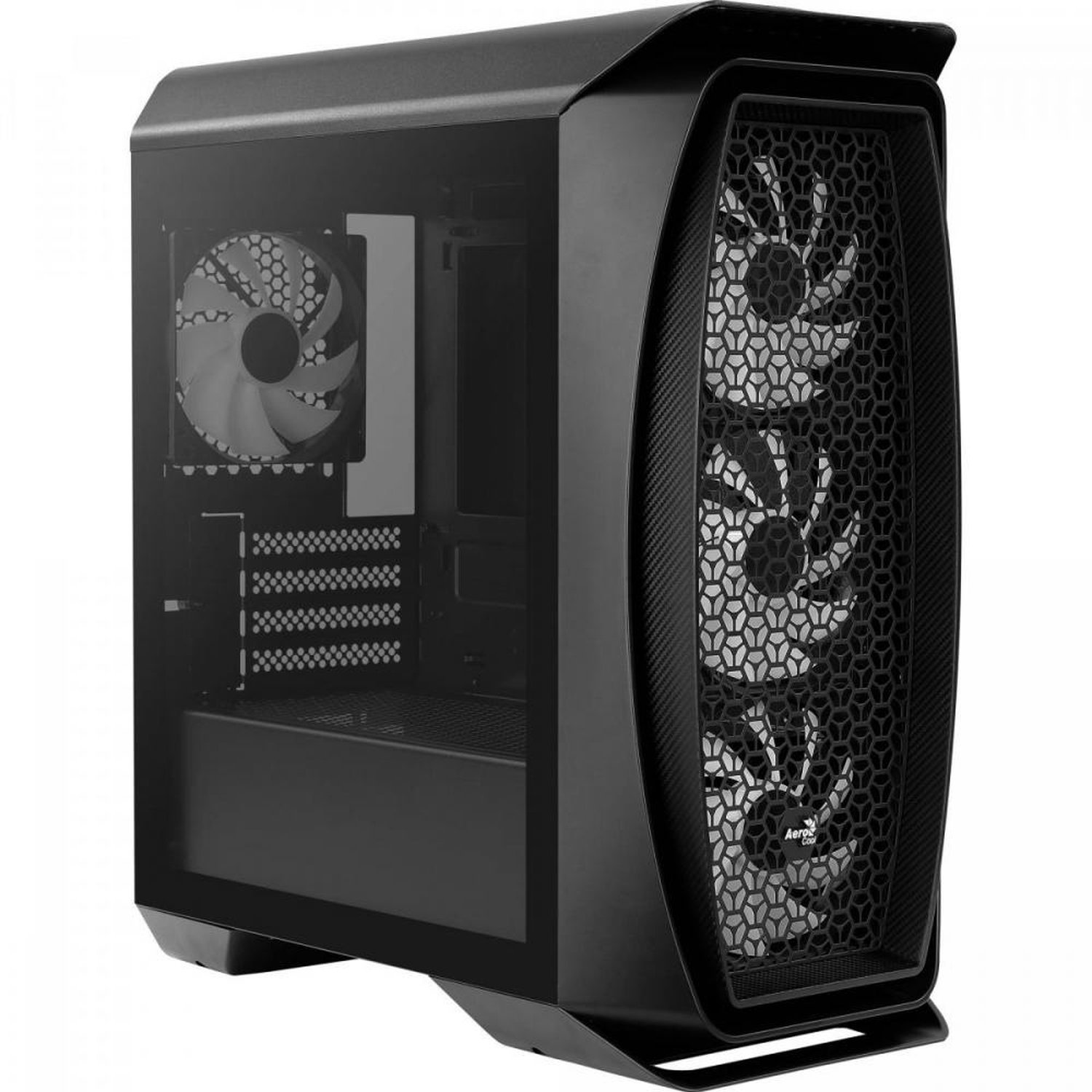 Gabinete Gamer Mini Tower Aero One Mini Frost Preto Aerocool
