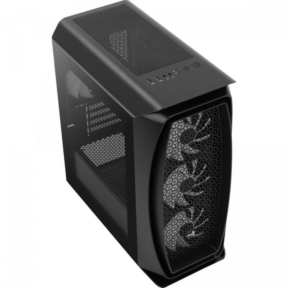 Gabinete Gamer Mini Tower Aero One Mini Frost Preto Aerocool