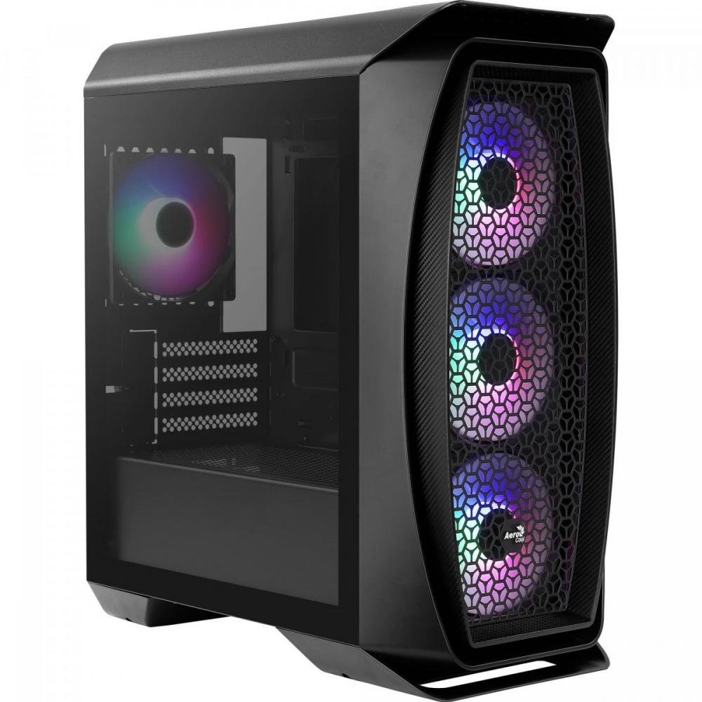 Gabinete Gamer Mini Tower Aero One Mini Frost Preto Aerocool
