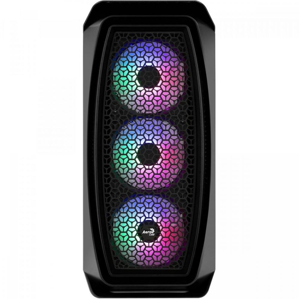 Gabinete Gamer Mini Tower Aero One Mini Frost Preto Aerocool