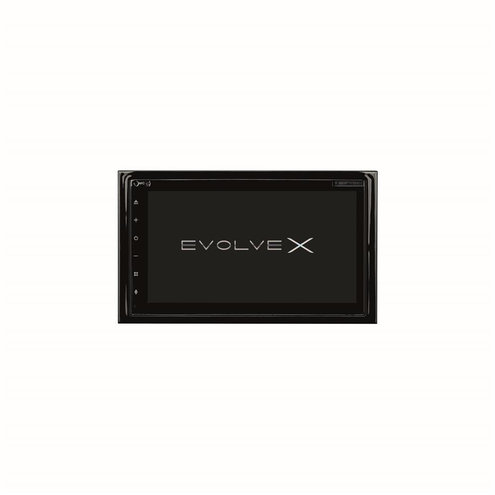 Central Multimídia Evolve X CD/DVD com Tela de 6,75 Pol. Funções Bluetooth Car Play Android Auto e Conexões AUX USB e MicroSD Preto Multila