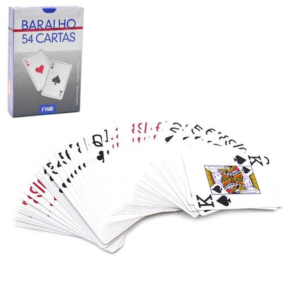 Baralho De Papel Com 54 Cartas