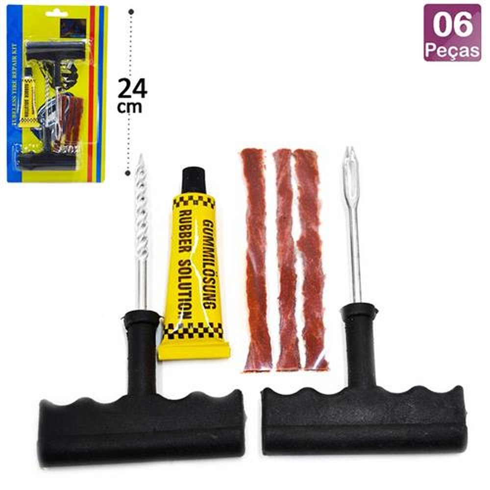 Kit Reparo Para Pneus Sem Camara