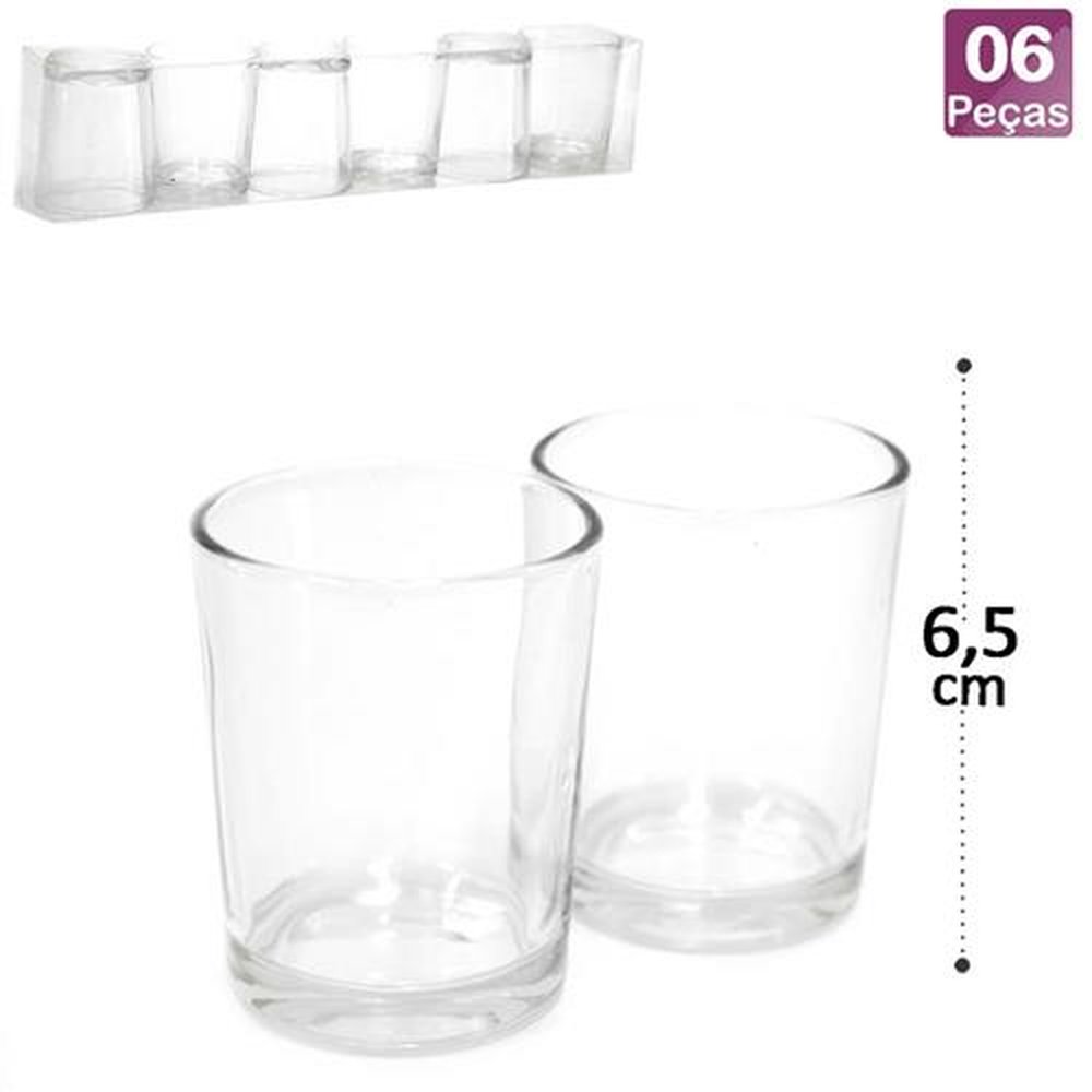 Conjunto De Copos Para Dose Com 6 Peças De 100Ml