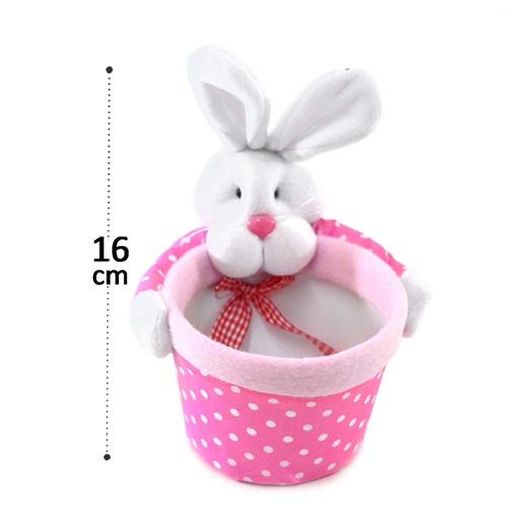 Cesta Com Coelho De Pelucia