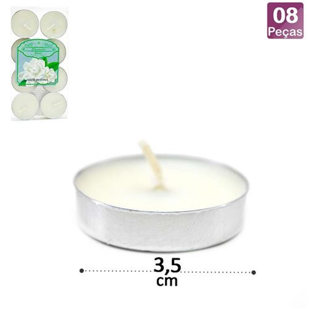Vela Decorativa 8 Peças Com Aromas Aromas Sortido