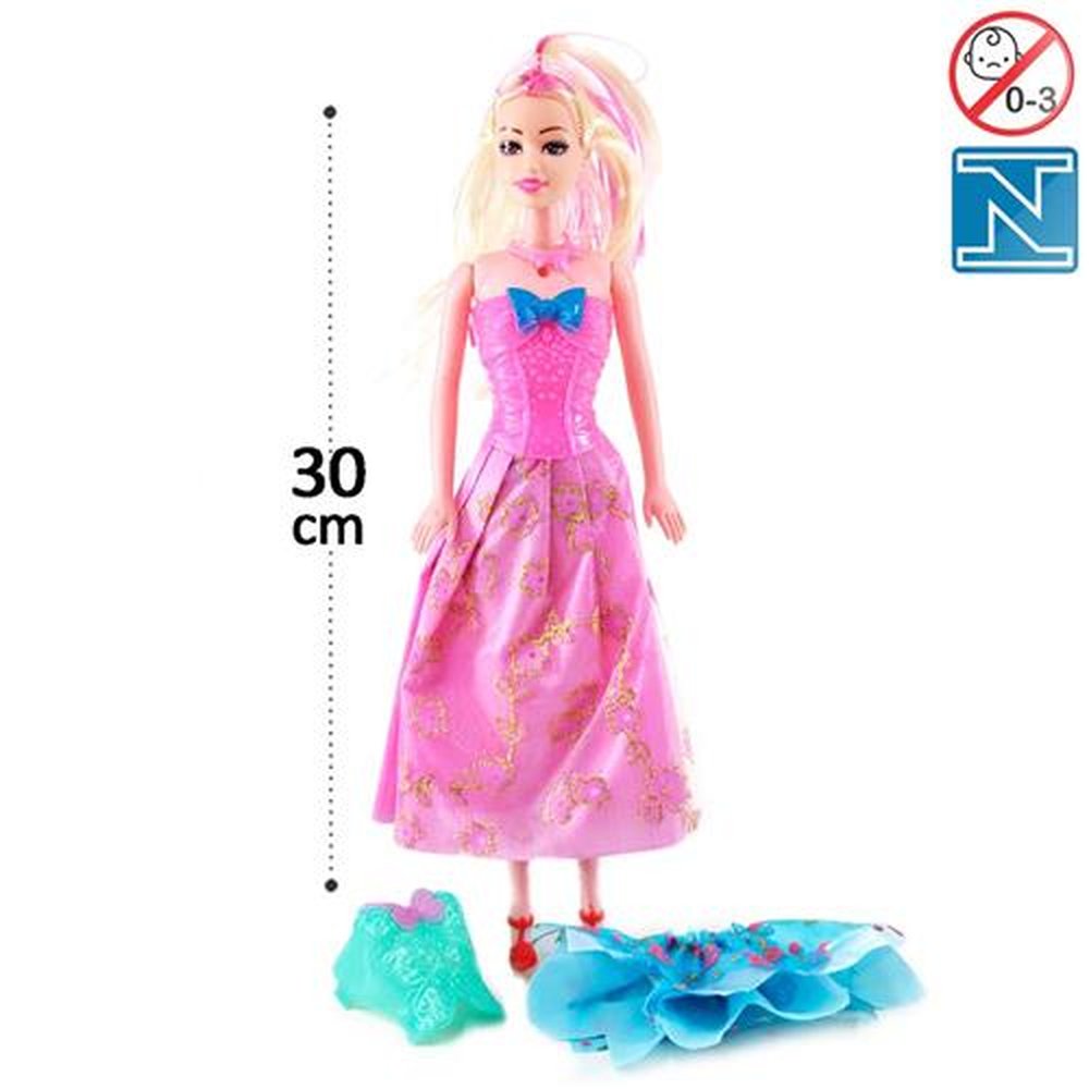 Boneca De Plástico Butterfly Com Roupa Extra