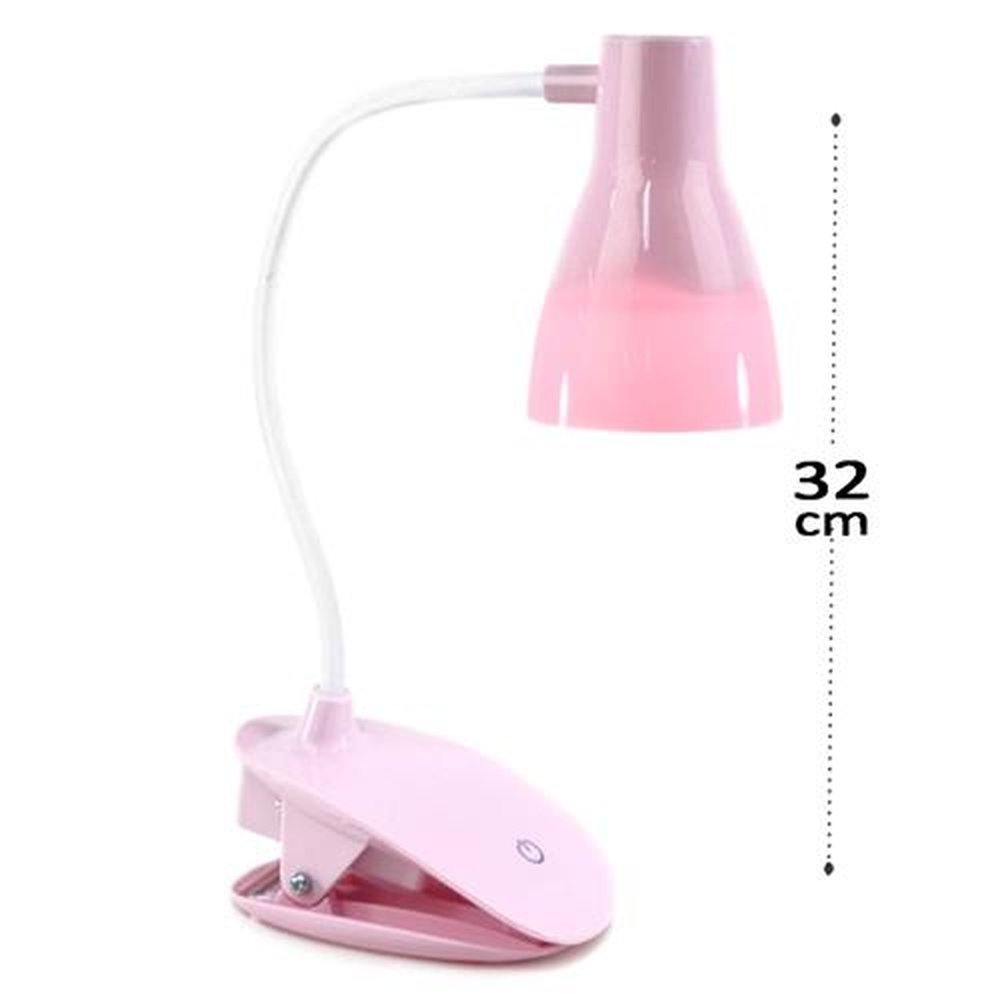 Luminária De Mesa Recarregável Com Gancho