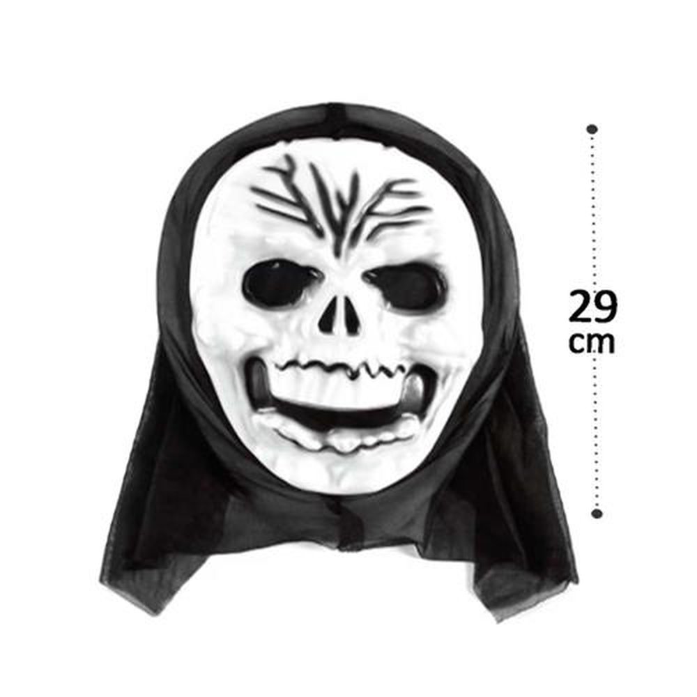 Mascara Caveira Com Capuz Halloween