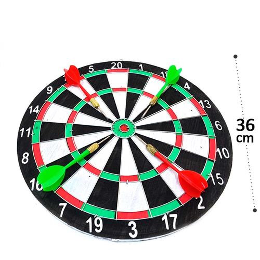 Jogo De Dardos 5 Peças Com Tabuleiro Dupla Face