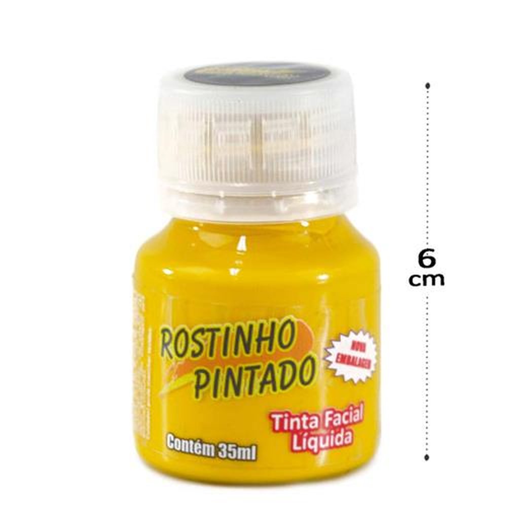 Tinta De Rosto Amarelo Liquída
